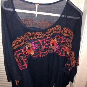 Free people navy top